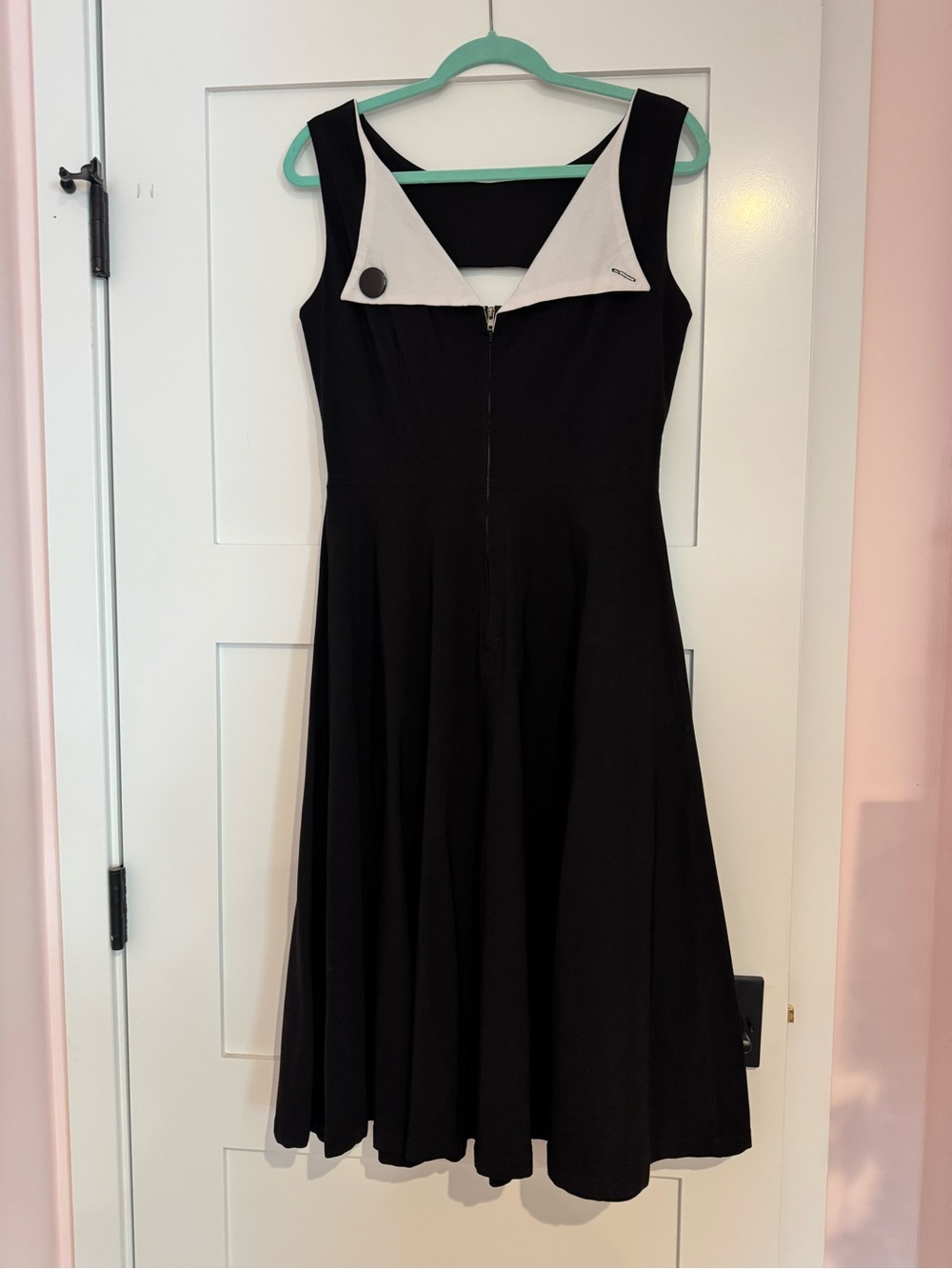 Bettie Page Black dress with belt size XL